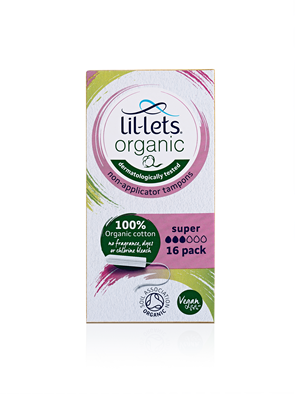 Lil-Lets Organic Super Non-Applicator Tampons