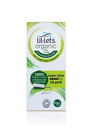 Lil-Lets Organic Super Plus Non-Applicator Tampons