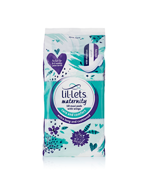Lil-Lets Maternity Extra Long Maxi Pads with Wings