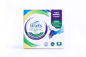 Lil-Lets Organic Night Pads with Wings